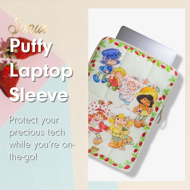 Sonix | Puffy Laptop Sleeve | 15-16 Inch, Quilted Pillow Puffer Laptop Carrying Case, Computer Sleeve | Berry Besties - Image 4